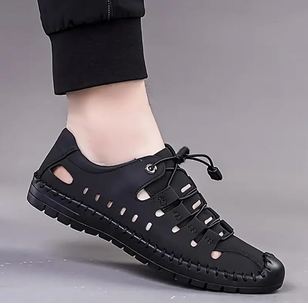 Mens Casual Shoes with Rubber Sole and PU Lining