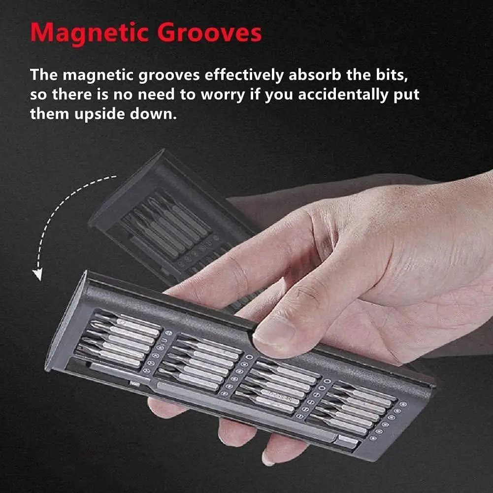 Screwdriver Set, 24-Piece Multi-Head Toolkit