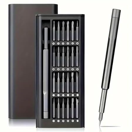 Magnetic micro screwdriver set with steel tip and carbon fiber handle
