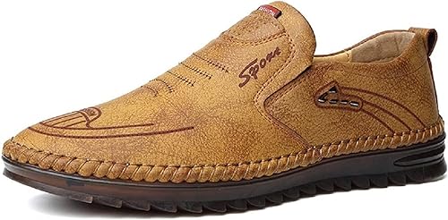 Leather Slip-On Penny Loafer Moccasins