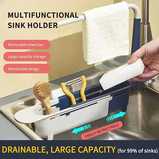 Adjustable Kitchen Sink Holder, plastic