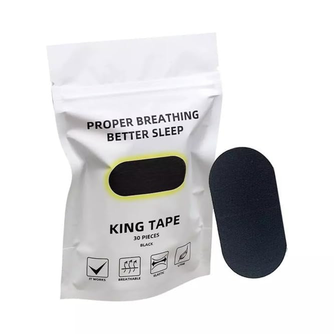 A pack of 30 adhesive anti-snoring mouth tapes for adults