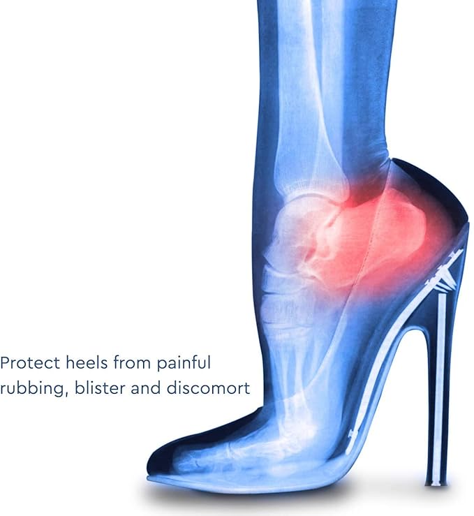 Heel Pain Relief Silicone Gel Heel Protector Socks - 1 Pair