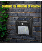 Solar LED Outdoor Wall Light with Motion Sensor for Garden and Pathway