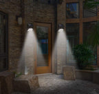 Solar LED Outdoor Wall Light with Motion Sensor for Garden and Pathway