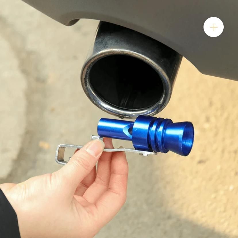 Aluminium car turbo sound whistle muffler simulator for exhaust pipes