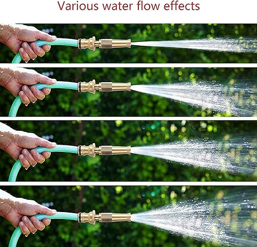 Brass Nozzle Water Spray for Garden Hose and Cleaning
