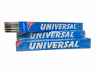 A pack of stainless steel welding electrodes rods against a plain background