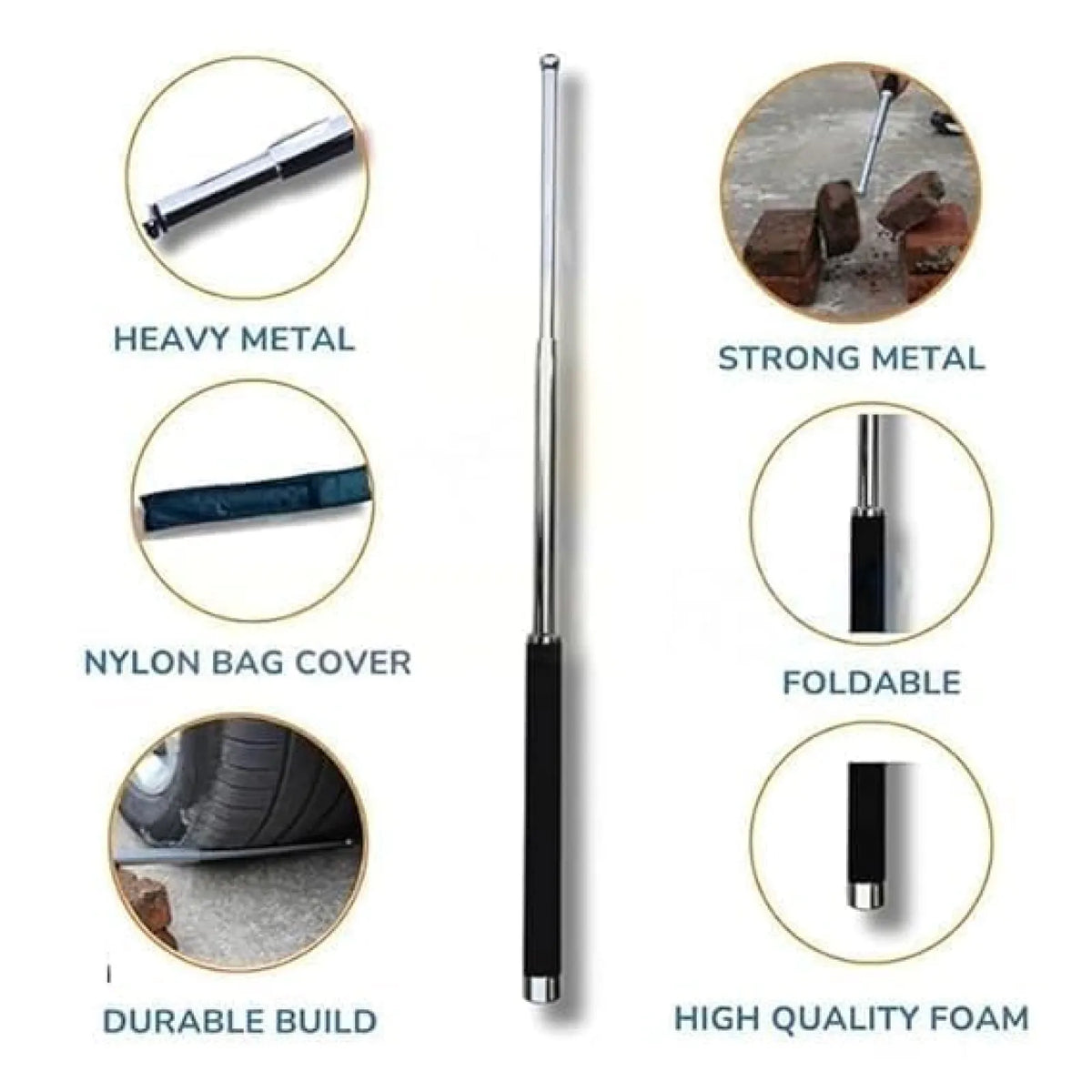Foldable Self Defence Safety Stick