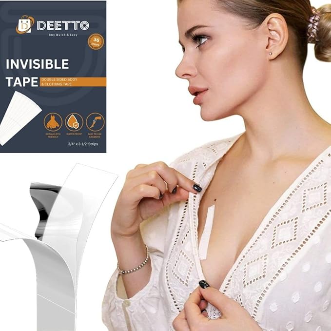 Double Sided Tape for Clothes (36 Strip Pack)