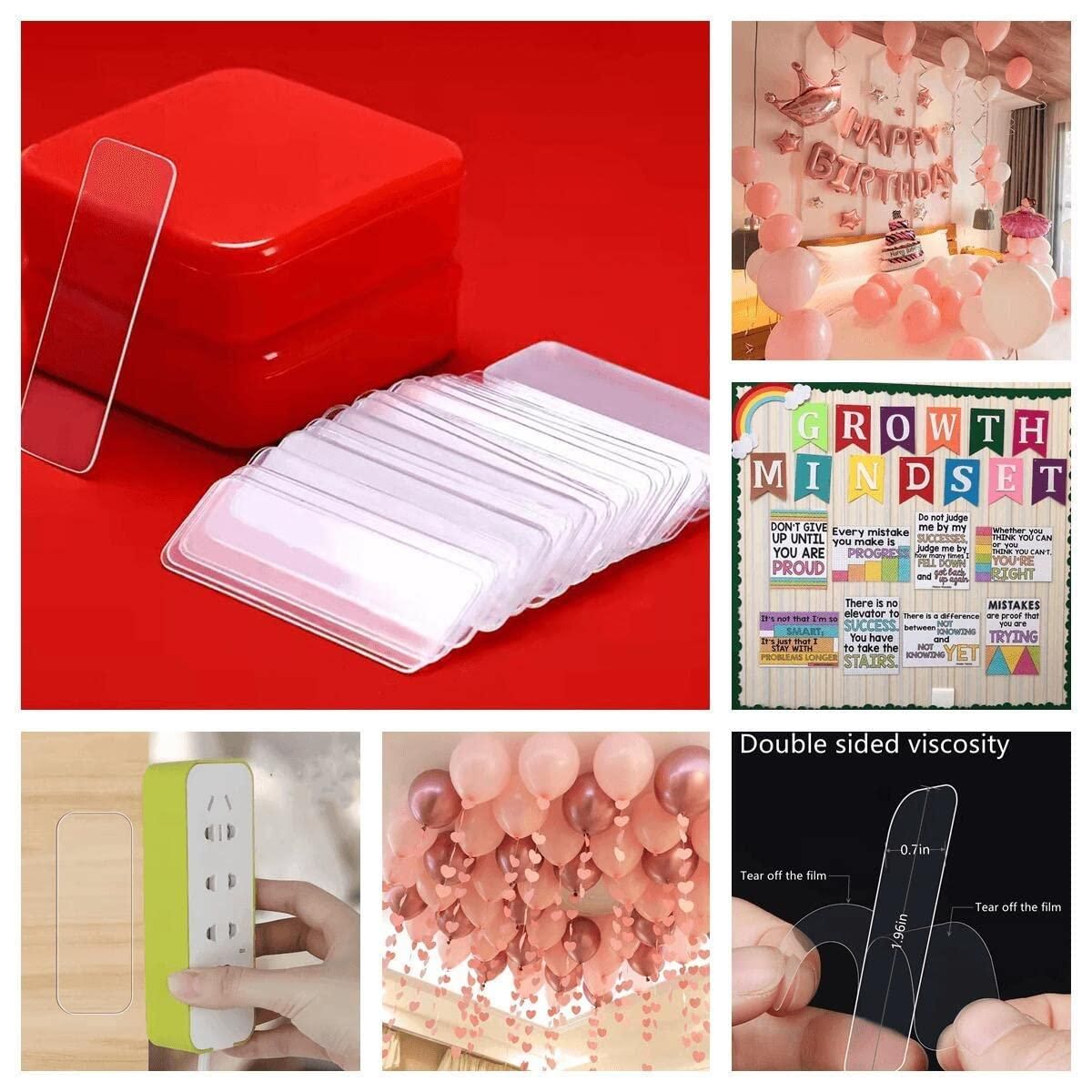 A roll of clear double-sided acrylic adhesive tape for home decor