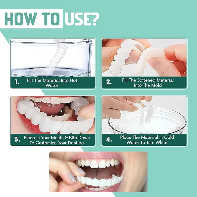 Teeth Denture Set - Pack of 3