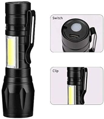 Small Mini Pocket Torch Emergency Light - Aluminium Construction