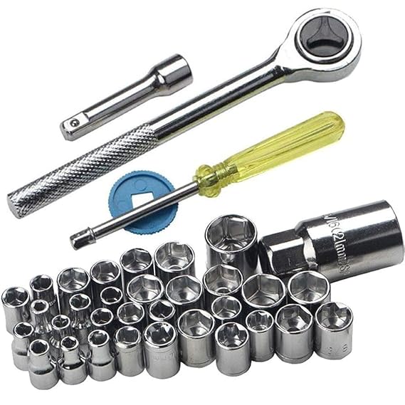 40 Piece Combination Socket Toolkit with Alloy Steel Construction