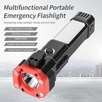 Portable LED Flashlight Multifunctional Work Light Power Bank (Pack Of 2)