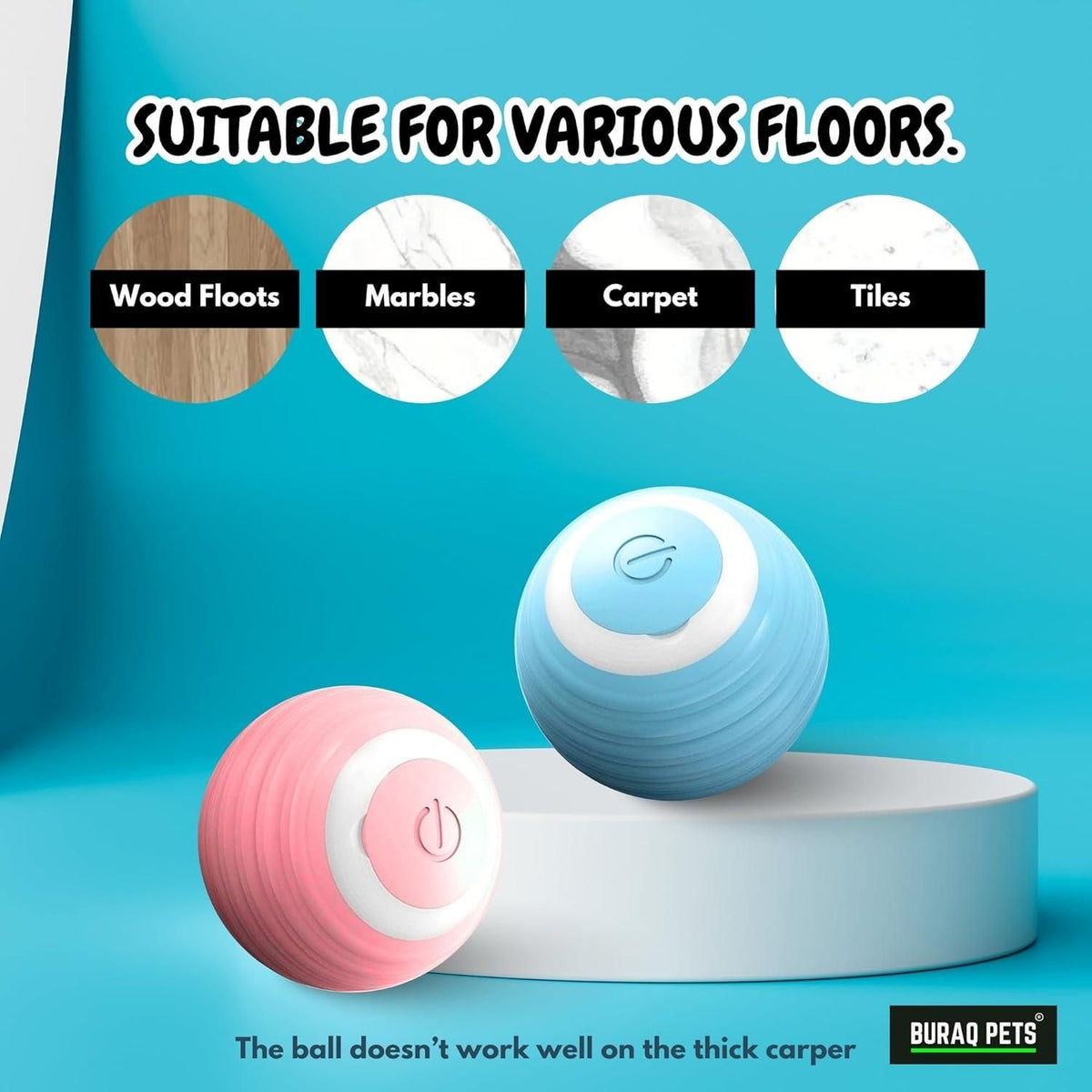 Pets Smart Gravity 360° Self Roller Ball Toy for Active Play