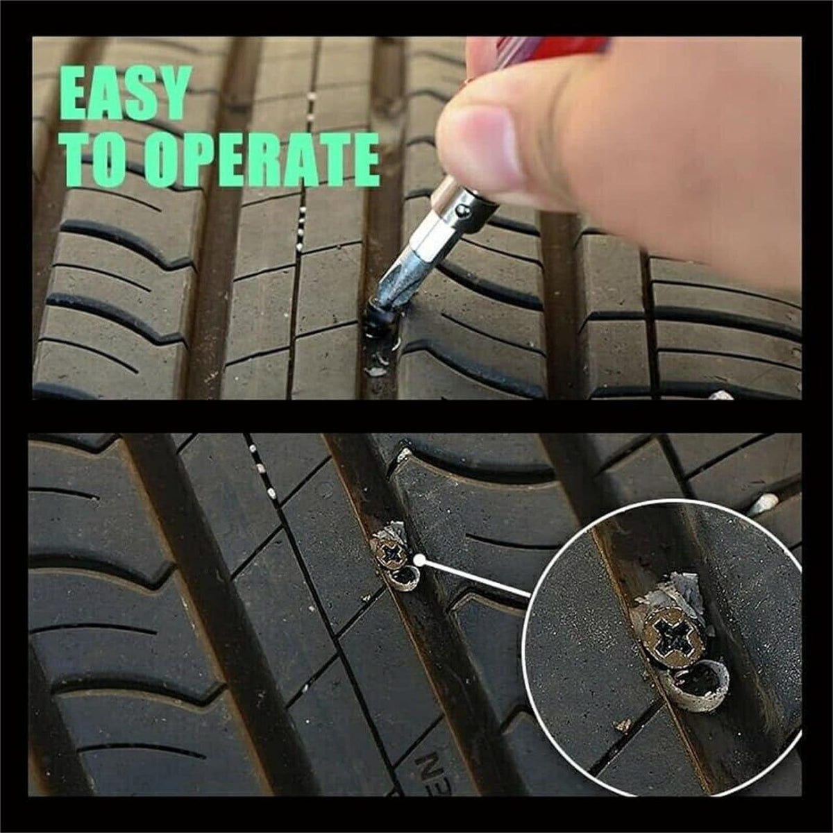 Motorcycle and Car Tire Repair Nails for Punctures (Pack of 10)