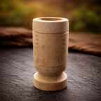 4 Inch Wooden Tumbler Glasses - Pack of 2