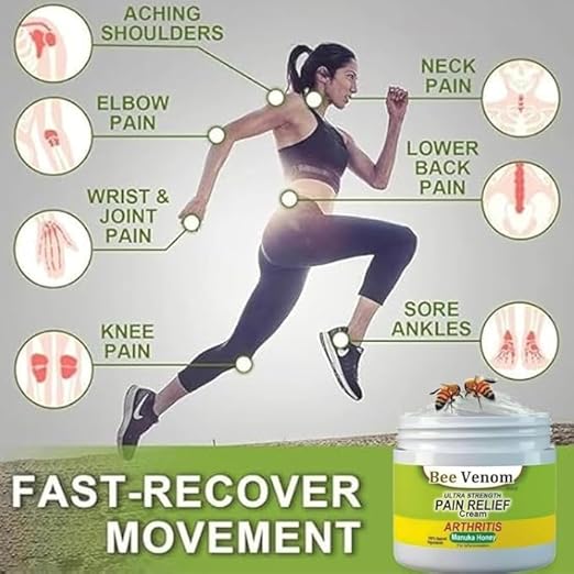 Bee Venom Ultra Strength Pain Relief Cream, 100g (Pack of 2)