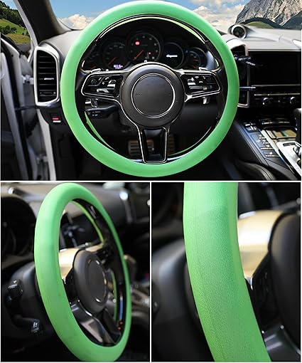 Universal Soft Silicone Steering Wheel Cover (Random Color)