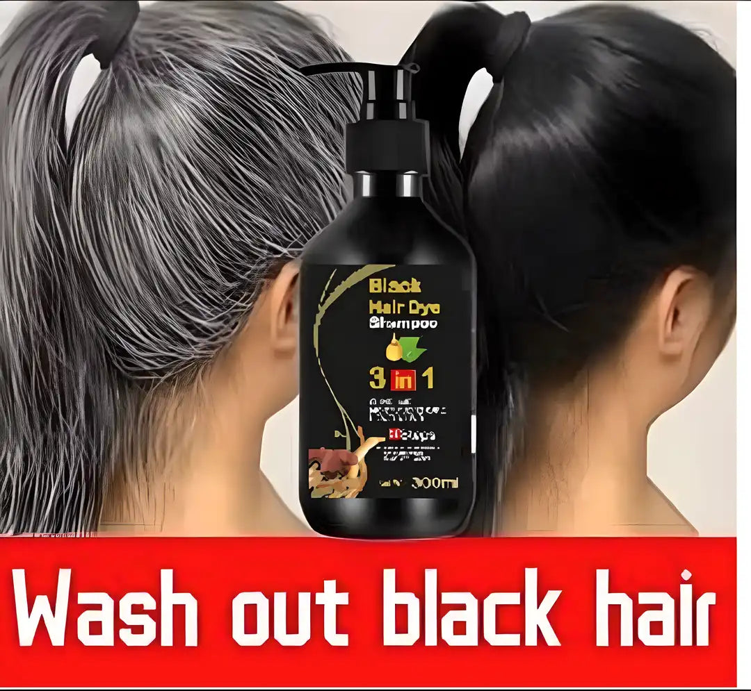 Black Hair Shampoo, 3-in-1 Formula