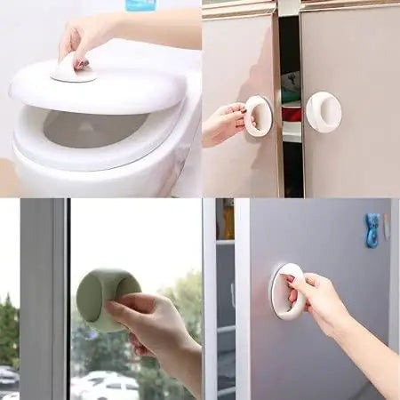 Self Stick Instant Handle for Cabinets and Windows, Set of 4